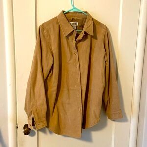 Stunning 🤩 suede leather jacket in neutral tan